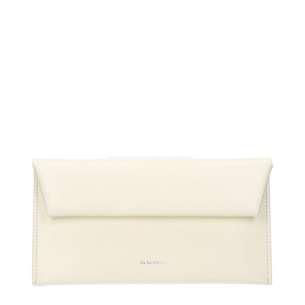 Jil Sander Beige Leather Women's Wallet